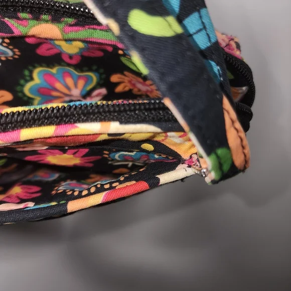 Vera Bradley Disney Parks Crossbody Bag Multicolor Floral Mickey Mouse Print - Picture 7 of 8